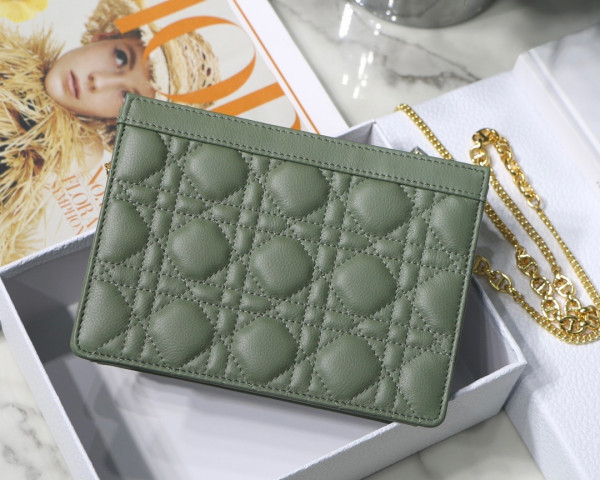 D*or caro zipped pouch with chain
