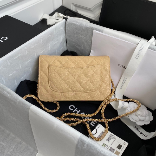 CL CHAIN WALLET CAVIAR NEW EDITION