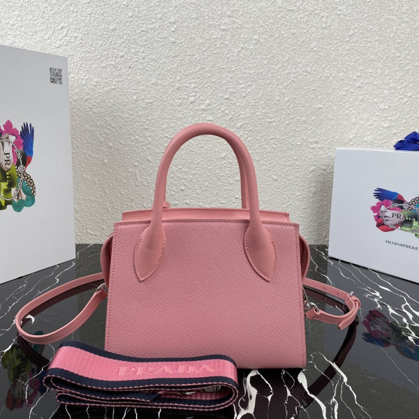 pra*a saffiano leather pra*a monoCh*0me bag