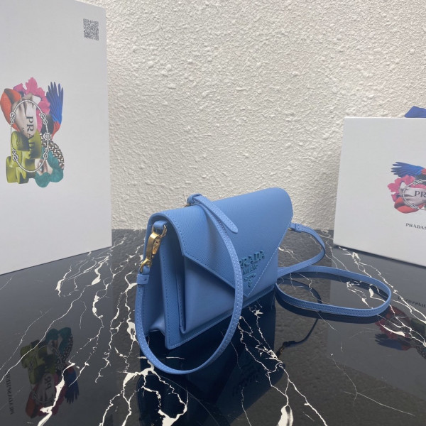 Pra*a saffiano leather mini-bag