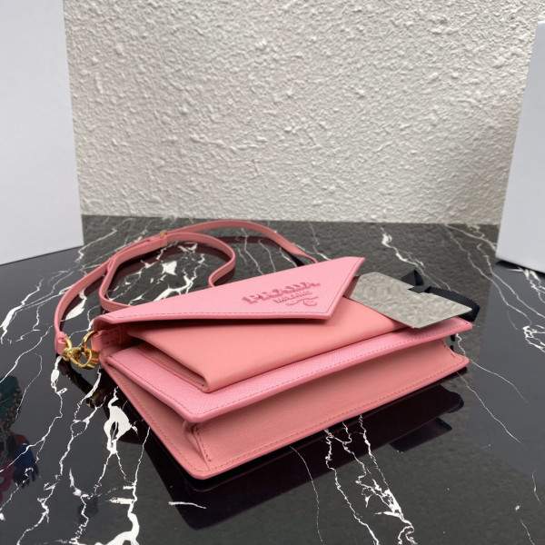 Pra*a saffiano leather mini-bag