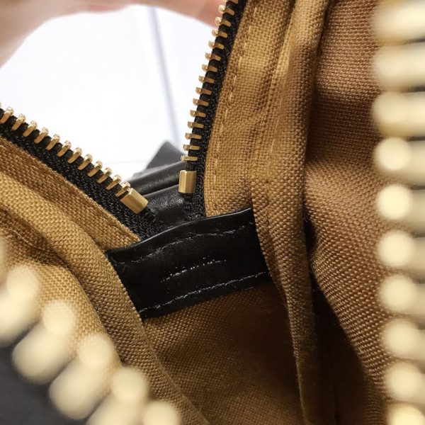 Ce**e mini pocket messenger bag in triomphe canvas and calfskin