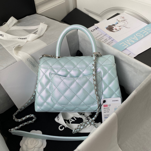 CL FLAP BAG WITH TOP HANDLE
