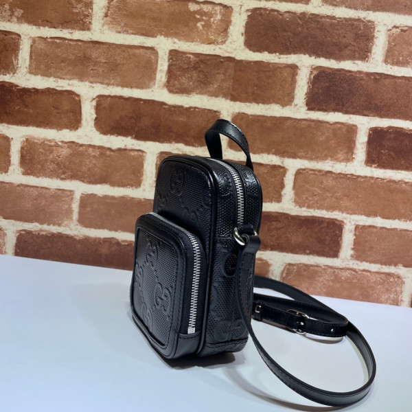 G*u*i gg embossed mini bag