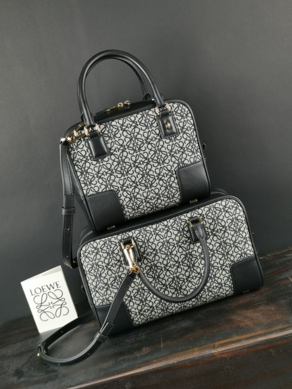 LOEWE Amazona 19/28 bag in jacquard and calfskin