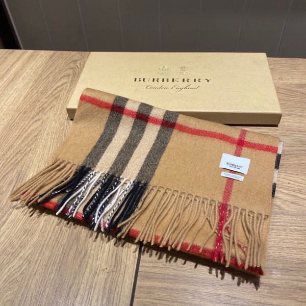 B**rry check cashmere scarf