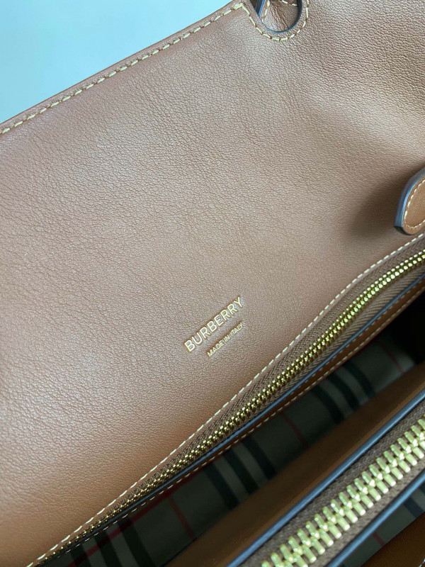 B**rry small vintage check two-handle title bag