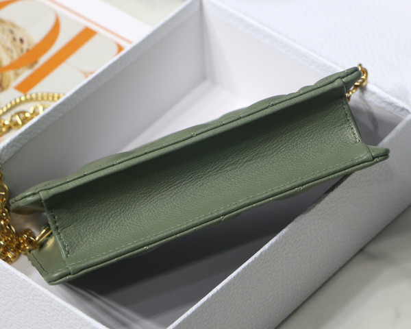 D*or caro zipped pouch with chain