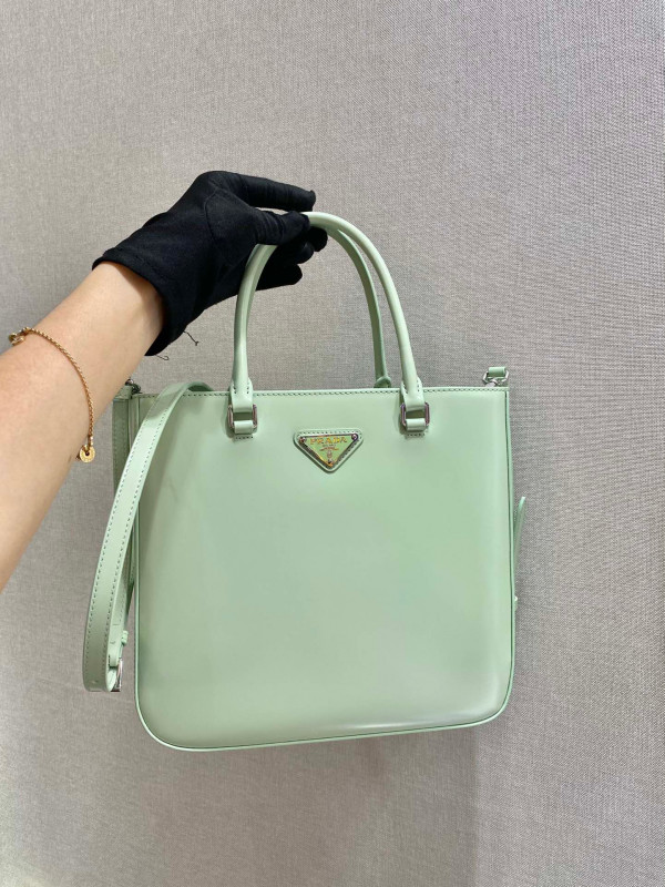 Pra*a large brushed leather tote