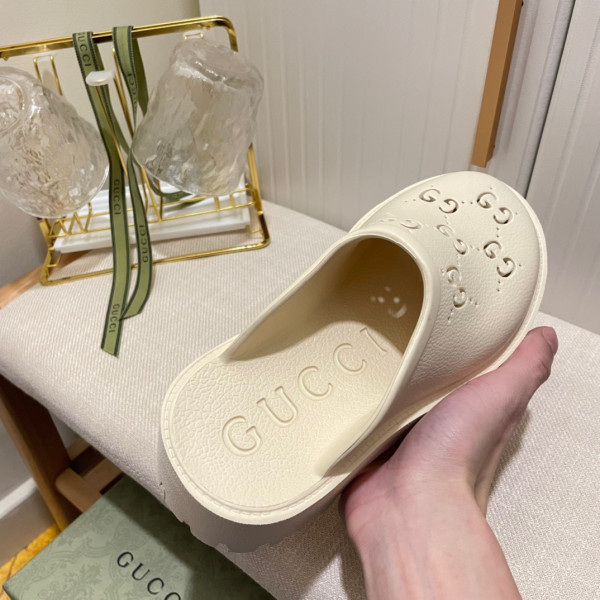 Women''s platform perforated G sandal