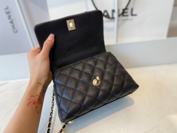 CL MINI FLAP BAG WITH TOP HANDLE