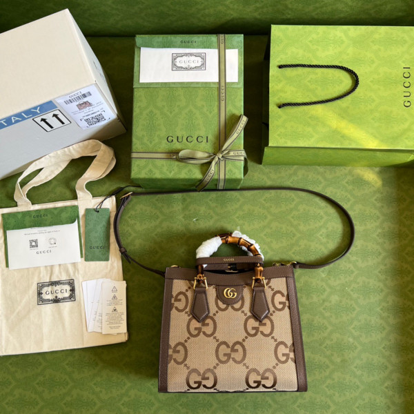 G*u*i diana small tote bag with jumbo gg