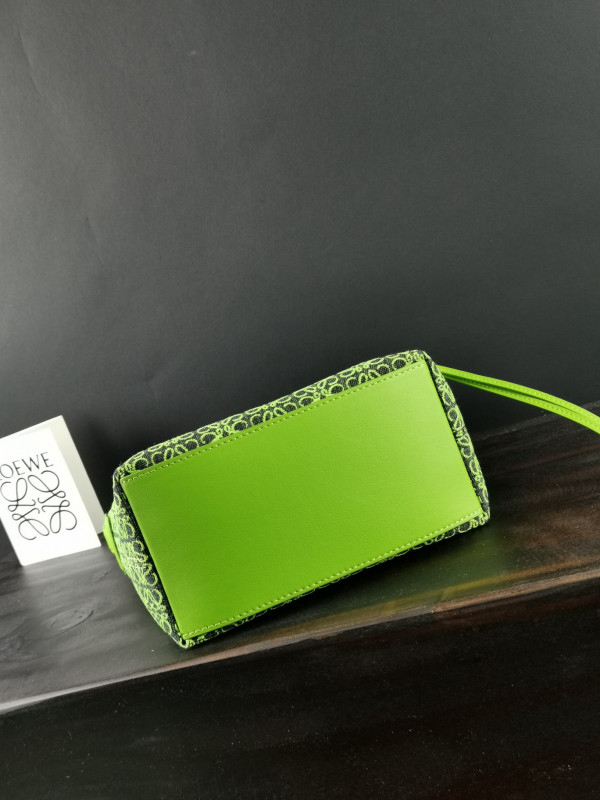 LOEWE small Cubi bag in Anagram jacquard and calfskin