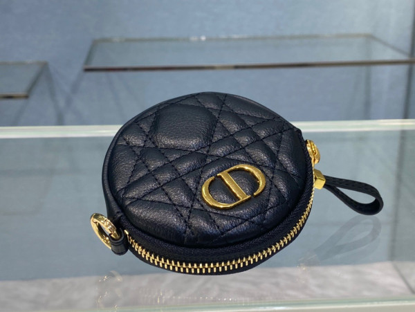 D*or detachable D*or caro round coin purse
