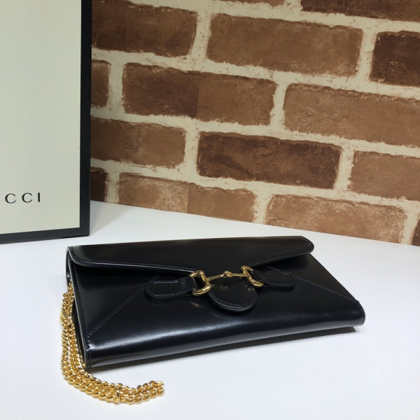 G*u*i 955 horsebit wallet with chain