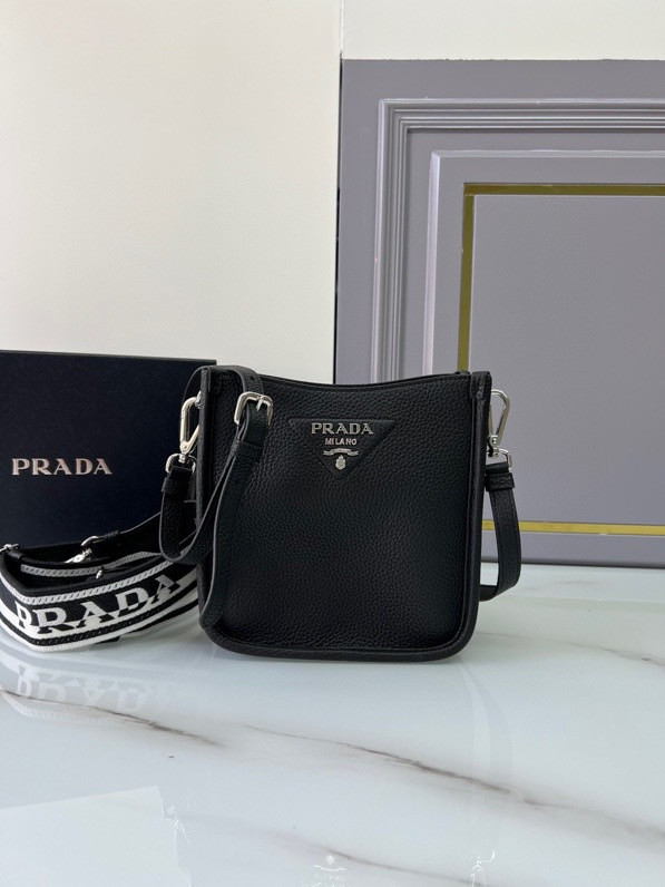 Pra*a leather mini shoulder bag