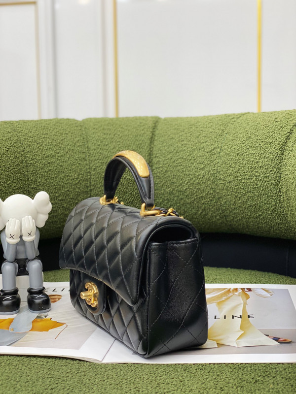 CL MINI FLAP BAG WITH TOP HANDLE