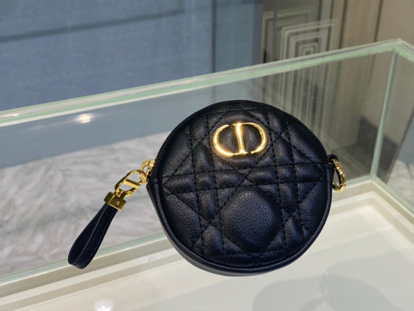 D*or detachable D*or caro round coin purse