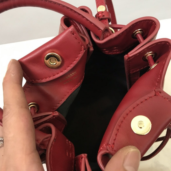 B**rry bmonogram motif leather bucket bag