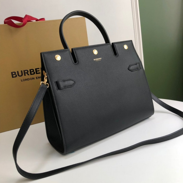 B**rry medium leather title bag
