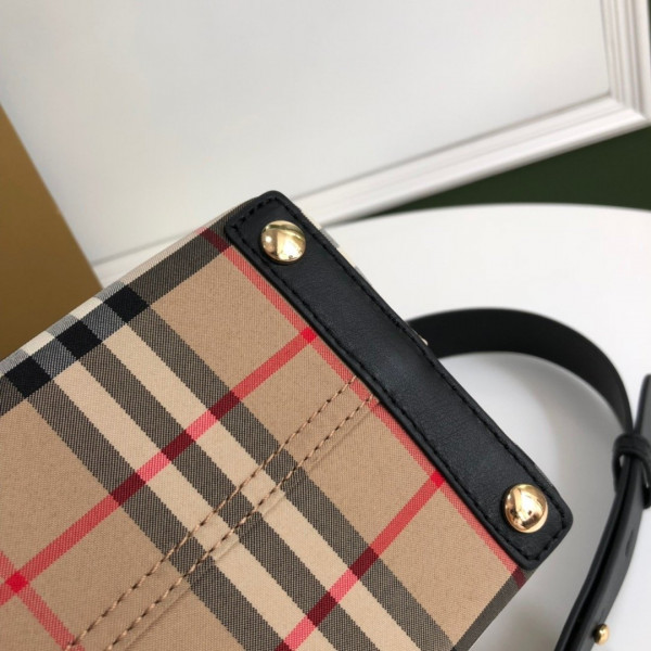 B**rry the mini vintage check triple stud belt bag
