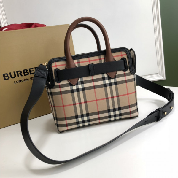 B**rry the mini vintage check triple stud belt bag
