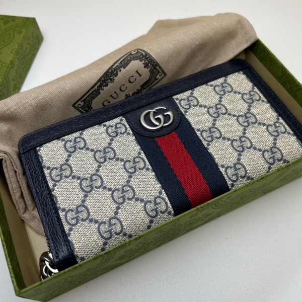G*u*i ophidia gg zip around wallet