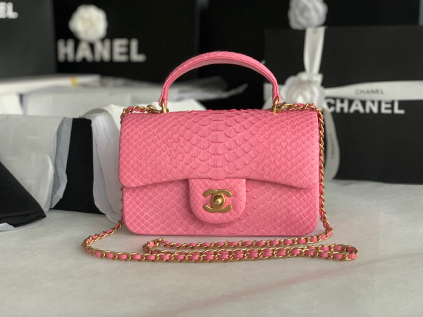 CL MINI FLAP BAG WITH TOP HANDLE