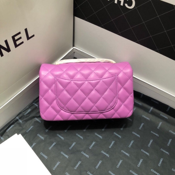 CL FLAP BAG LAMBSKIN