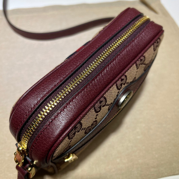 G*u*i ophidia suede mini bag
