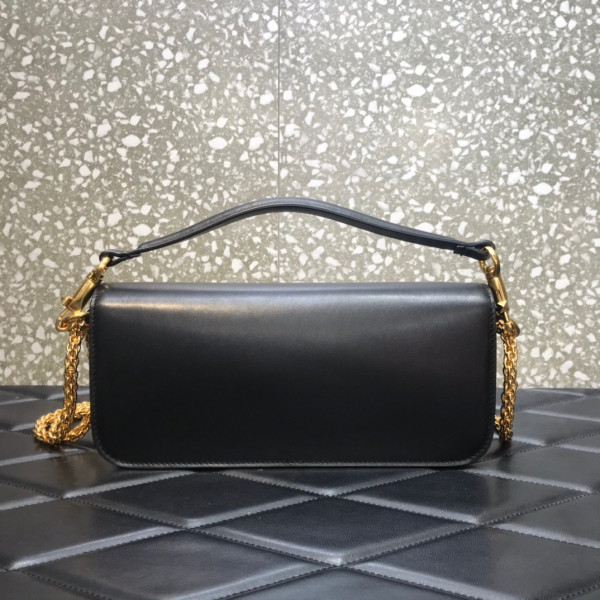 VALENTINO LOCÒ CALFSKIN SHOULDER BAG