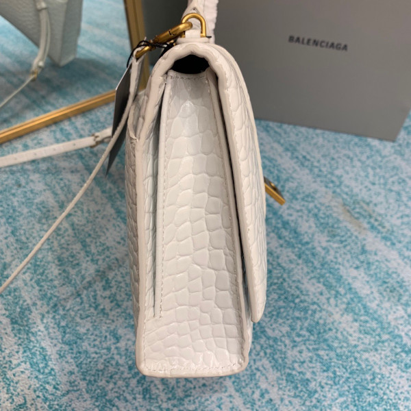 Ba*len*cia*ga hourglass stretched top handle bag