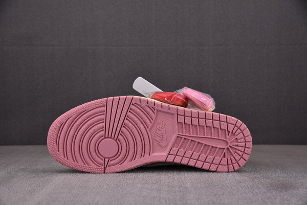 TRAVIS SCOTT X AIR JORDAN 1 LOW OG SHY PINK DM7866-600