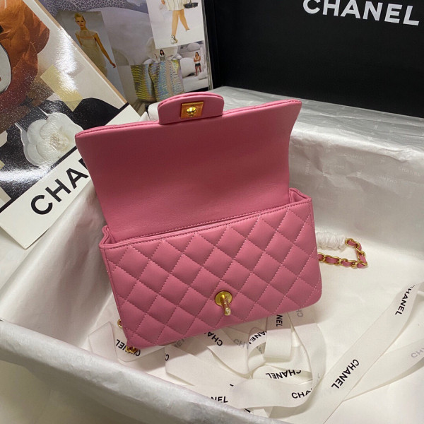 CL MINI FLAP BAG WITH TOP HANDLE