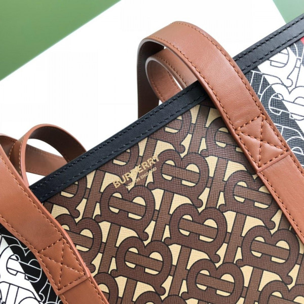 B**rry tmonogram stripe print e-canvas portrait toe bag