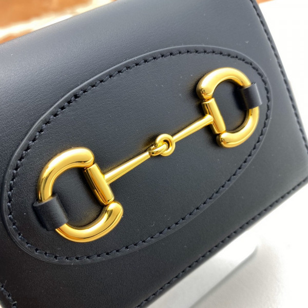 G*u*i horsebit 1955 card case wallet