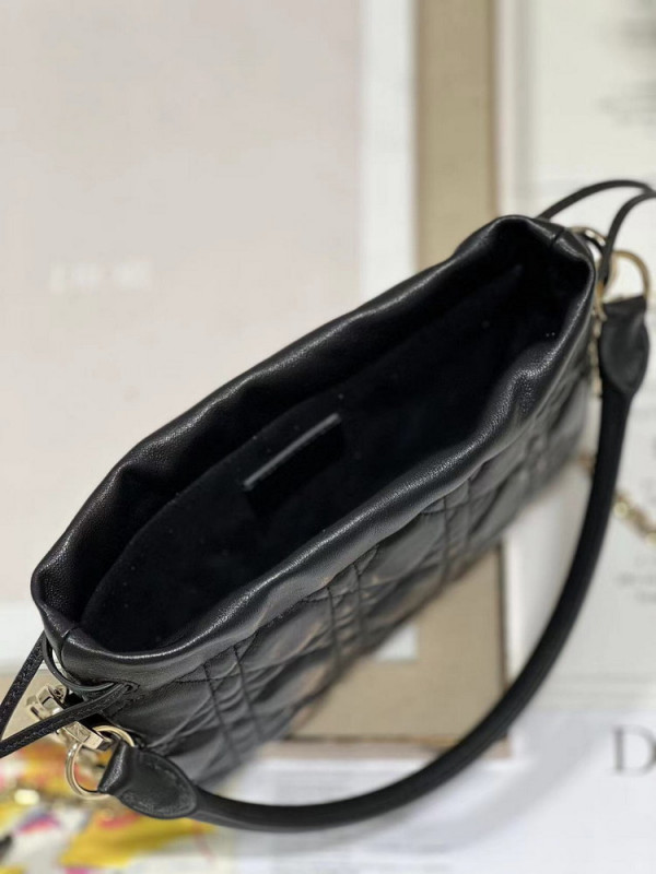 lady D*or top handle drawstring mini bag