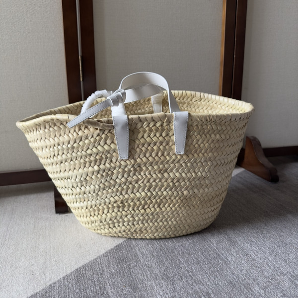Ce**e triomphe Ce**e classic panier in palm leaves and calfskin