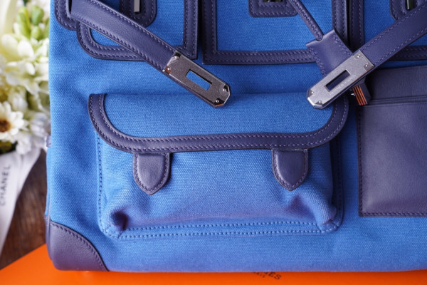 H**mes cargo birkin bag canvas and swift 35