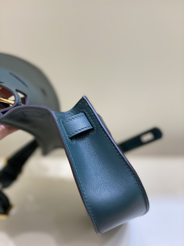 H**mes jypsiere mini bag in swift leather gris meyer