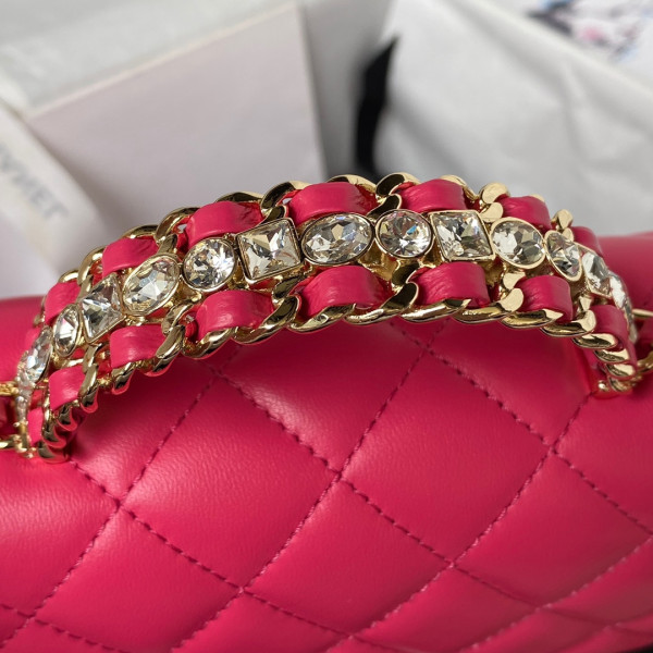 CL FLAP BAG WITH TOP HANDLE-18CM