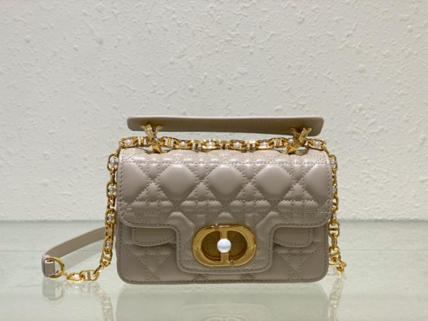 mini D*or jolie top handle bag-19 x 12 x 6 cm