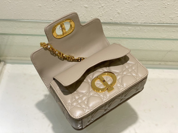 mini D*or jolie top handle bag-19 x 12 x 6 cm