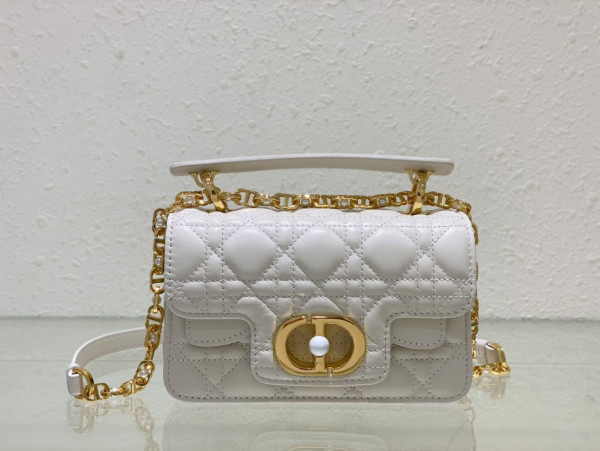 mini D*or jolie top handle bag-19 x 12 x 6 cm