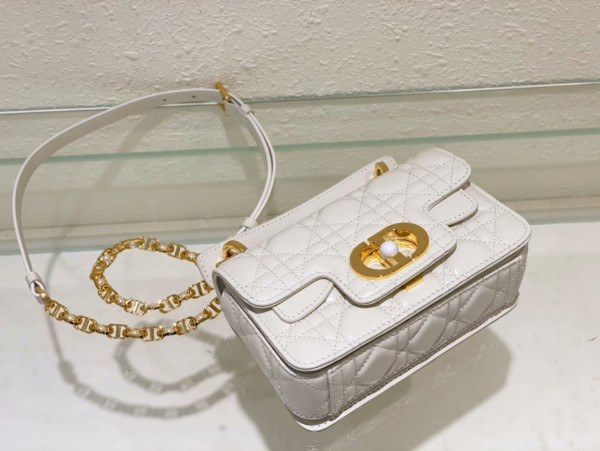 mini D*or jolie top handle bag-19 x 12 x 6 cm