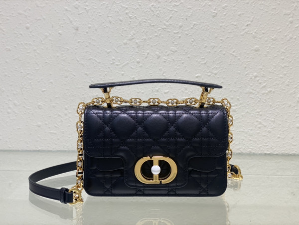 mini D*or jolie top handle bag-19 x 12 x 6 cm