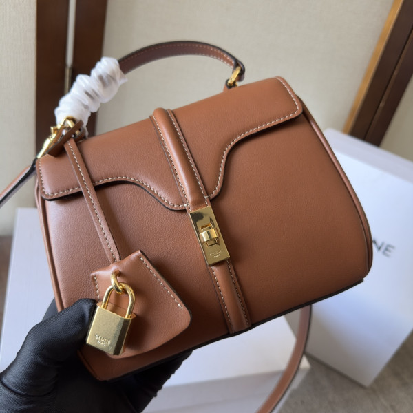 Ce**e mini 16 in satinated calfskin-18.5*15.5*9cm