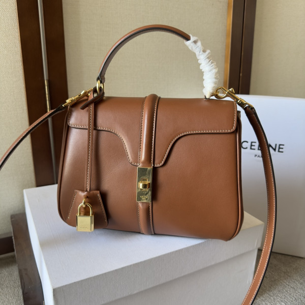 Ce**e 16 in satinated calfskin-23*19*10.5cm