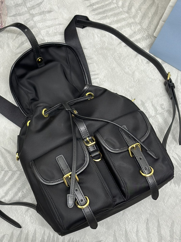Pra*a small re-nylon backpack-24*28*12cm