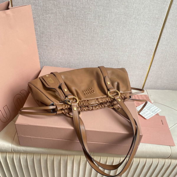 MIUMIU Joie nappa leather bag-44 X 16 X10.5cm